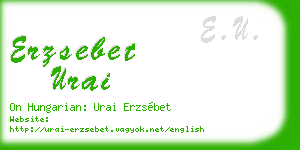 erzsebet urai business card